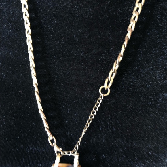 Sam Edelman Cheetah crystal pendant gold necklace - Picture 4 of 7